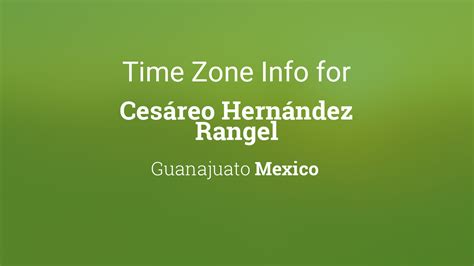 Time Zone & Clock Changes in Leon, Guanajuato, Mexico.
